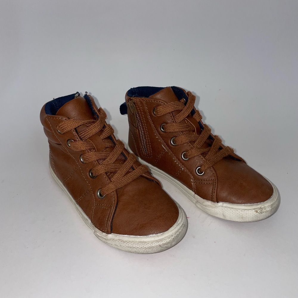 Cat & Jack Brown Kids High-Top Sneakers